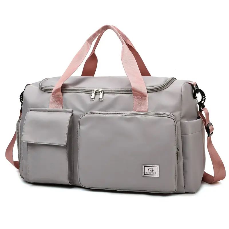 Overnight Duffel Bag #3 (Gray & Pink ) – Aeistiva Avenue